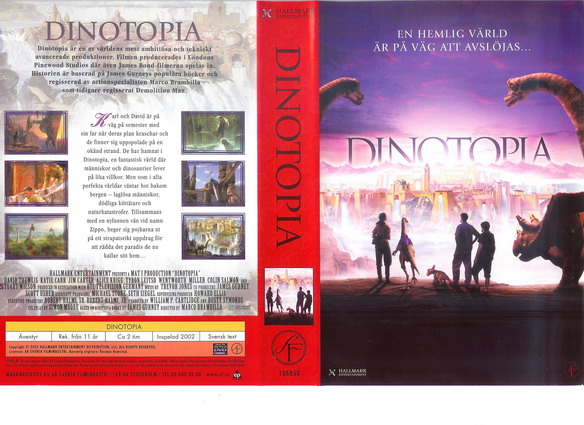 DINOTOPIA (vhs-omslag)