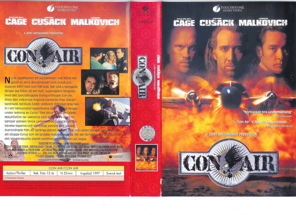 CON AIR (vhs-omslag)