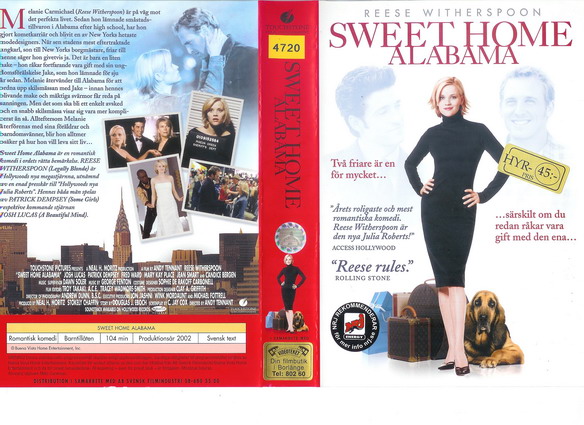 SWEET HOME ALABAMA (VHS)