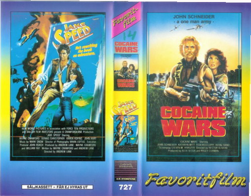 727 COCAINE WARS + JAKE SPEED (VHS)