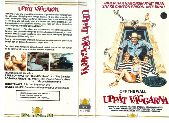 UPPÅT VÄGGARNA (VHS)
