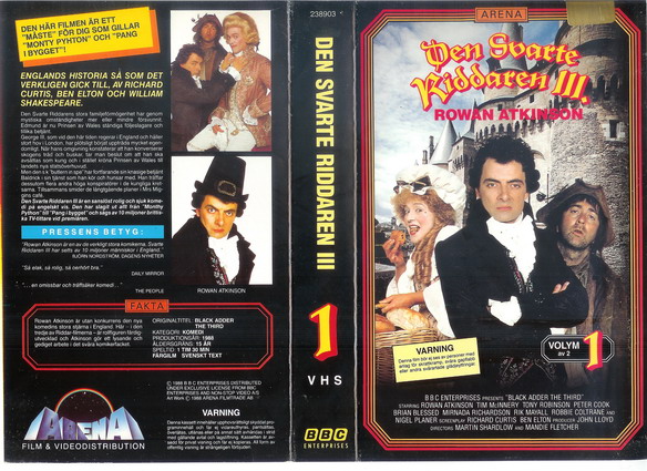 DEN SVARTE RIDDAREN 3 DEL 1 (VHS)