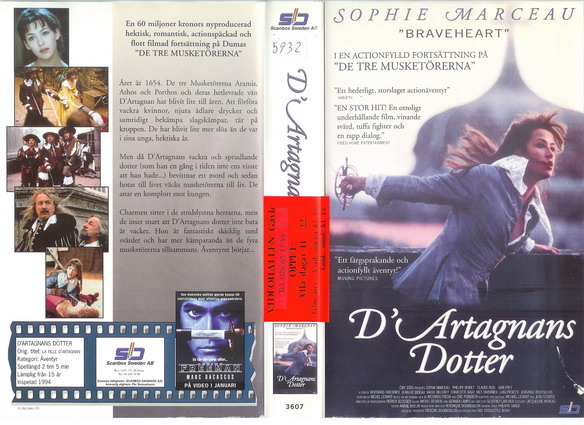 3607 D'ARTAGNANS DOTTER (VHS)