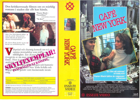 CAFE NEW YORK (Vhs-Omslag)