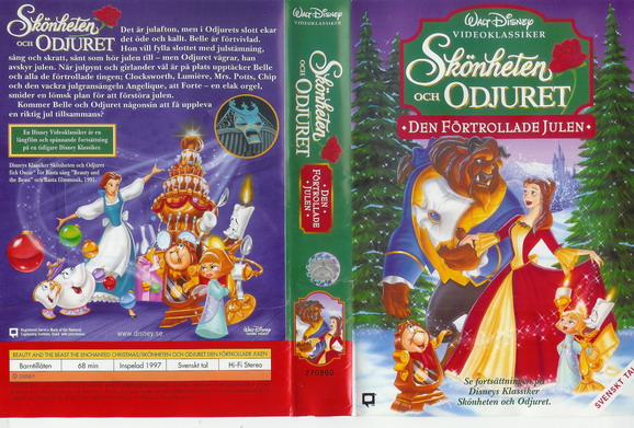 SKÖNHETEN OCH ODJURET - DEN FÖRTROLLADE JULEN (VHS)