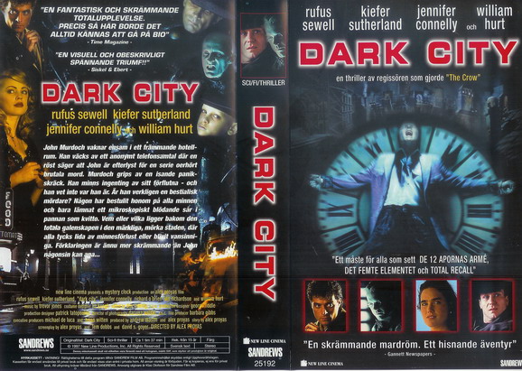 DARK CITY (vhs-omslag)
