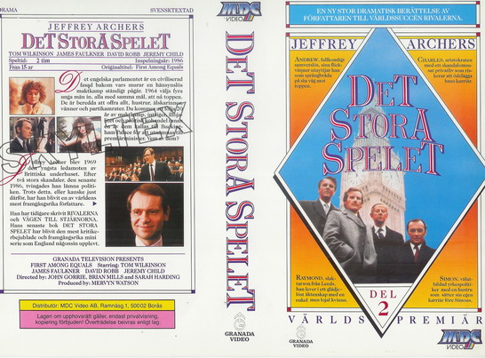 DET STORA SPELET DEL 2 (Vhs-Omslag)