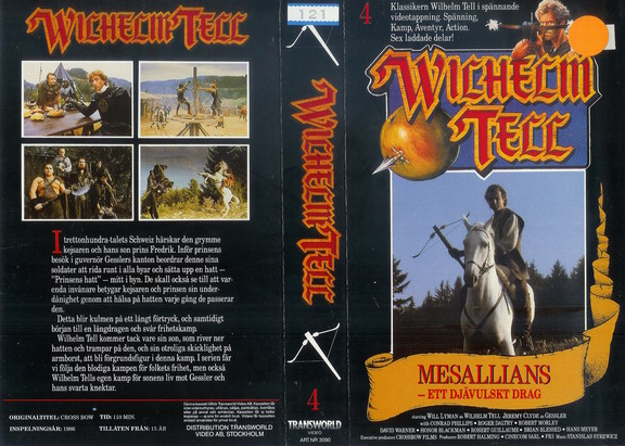 WILHELM TELL 4 (vhs-omslag)