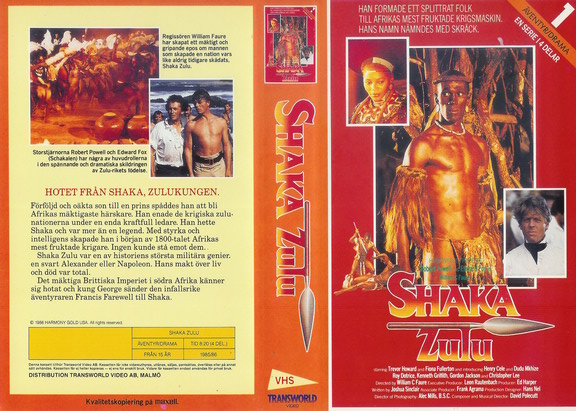 SHAKA ZULU DEL1 (vhs-omslag)