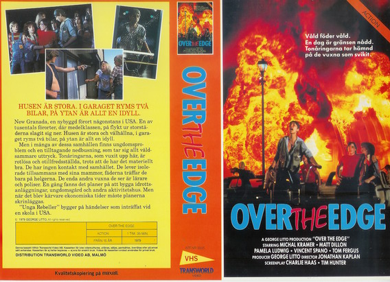 OVER THE EDGE (vhs-omslag)