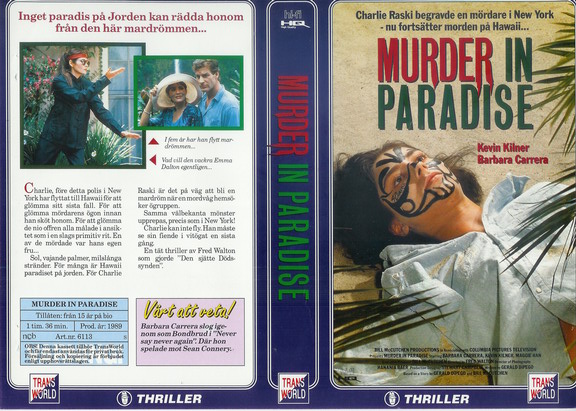 6113 MURDER IN PARADISE (vhs)