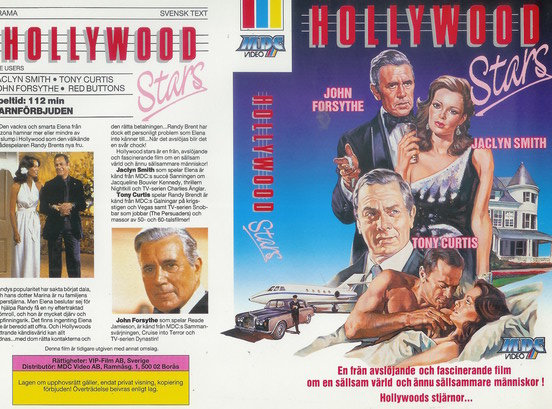 HOLLYWOOD STARS - TECKNAT OMSLAG  (VHS)