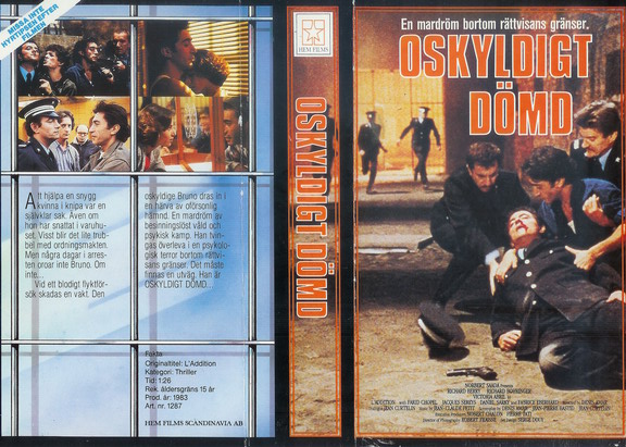 OSKYLDIGT DÖMD-SVART RAM (Vhs-Omslag)