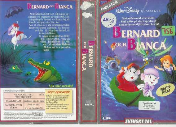 20.4064/73 BERNARD OCH BIANCA (VHS)