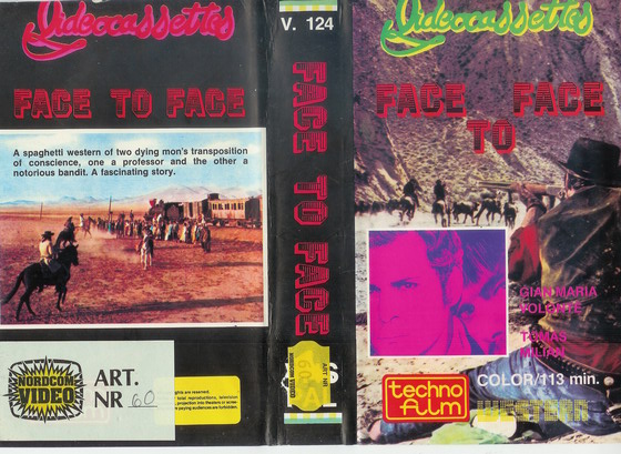 V.124 FACE TO FACE (VHS) RÖD TEXT