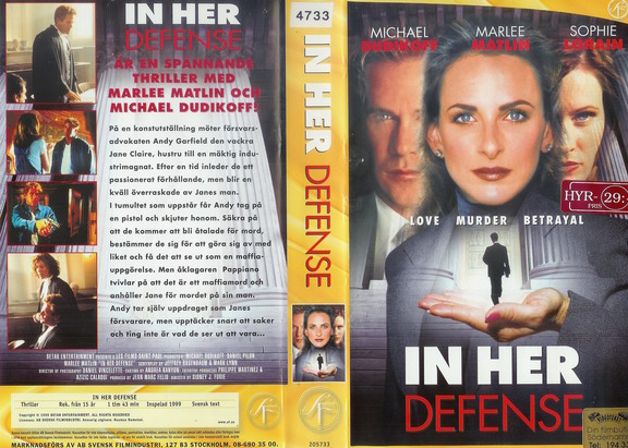 IN HER DEFENSE (VHS)