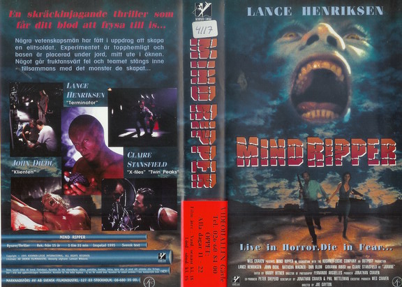 MIND RIPPER (vhs-omslag)