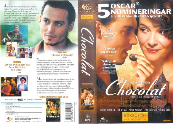 CHOCOLAT (vhs-omslag)