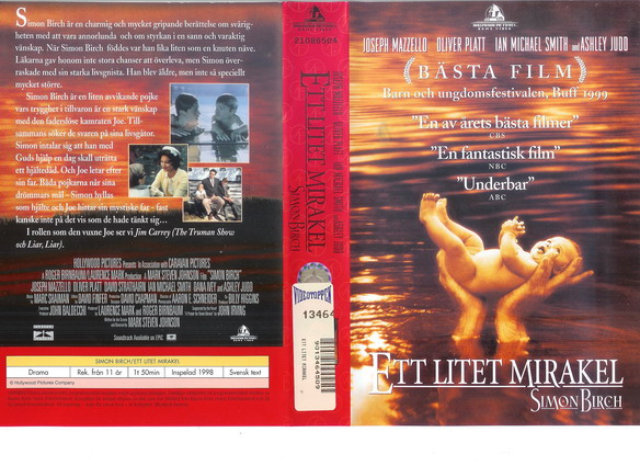 ETT LITET MIRAKEL (vhs-omslag)