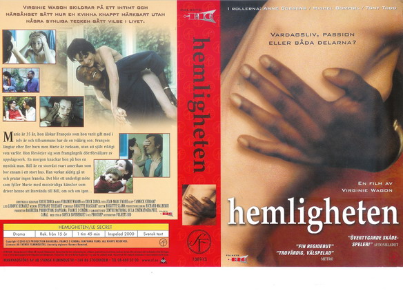 HEMLIGHETEN (vhs-omslag)