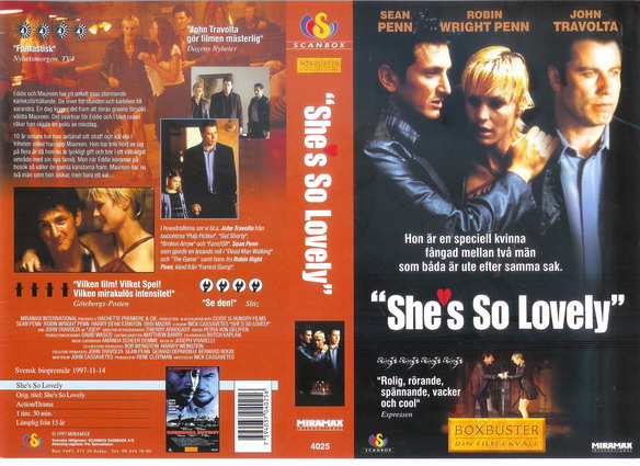 SHE'S SO LOVELY (vhs-omslag)