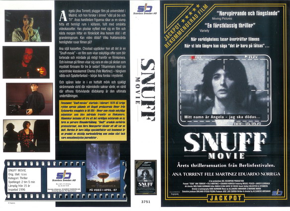 3751 SNUFF MOVIE (VHS)