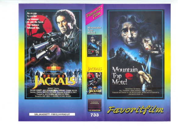 733 MOUNTAIN TOP MOTEL + JACKALS (VHS)
