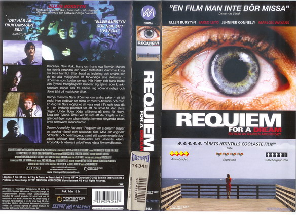 REQUIEM FOR A DREAM (vhs-omslag)