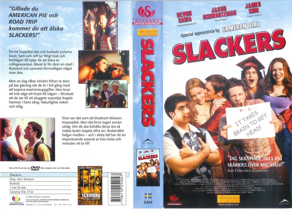 SLACKERS (vhs-omslag)