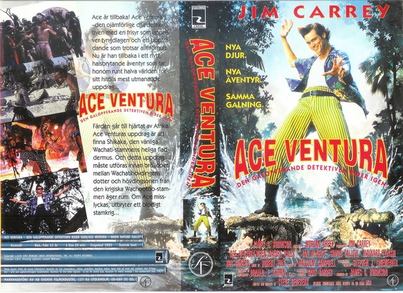 ACE VENTURA 2 DEN GALOPPERANDE DETEKTIVEN RIDER IGEN (VHS)
