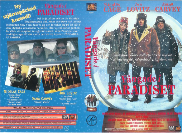 FÅNGADE I PARADISET (vhs-omslag)