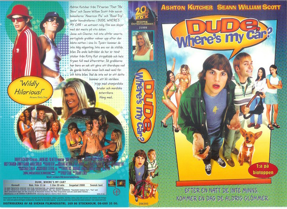 DUDE, WHERE´S MY CAR? (vhs-omslag)