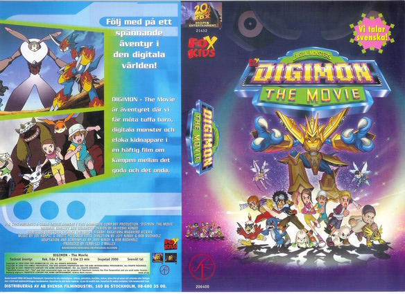 DIGIMON - THE MOVIE (vhs-omslag)