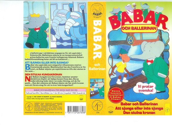 BABAR: OCH BALLERINAN (vhs-omslag)