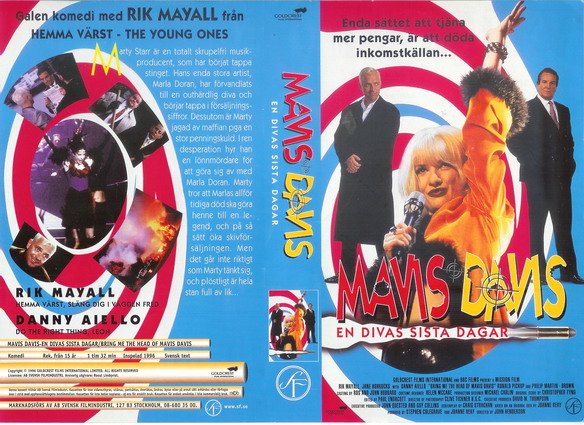 MAVIS-DAVIS EN DIVAS SISTA DAGAR (vhs-omslag)