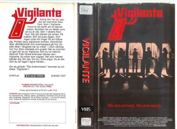 VIGILANTE  (VHS)