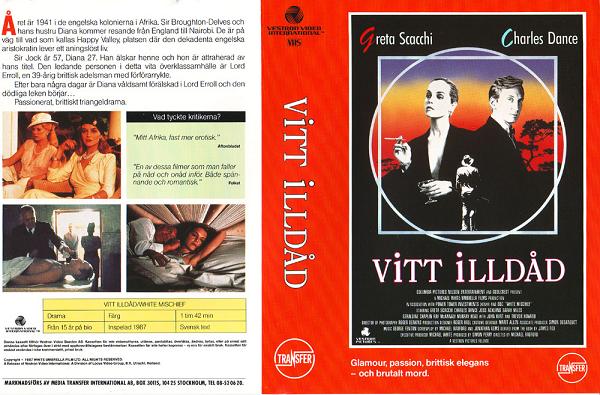 VITT ILLDÅD (vhs-omslag)