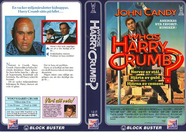 WHO\'S HARRY CRUMB? (vhs-omslag)