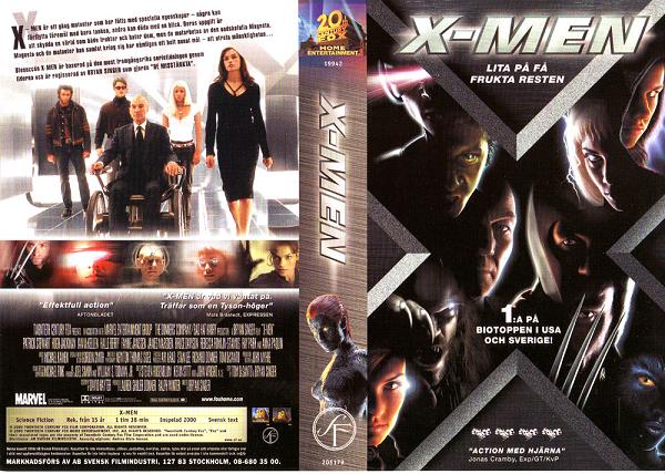 X-MEN (vhs-omslag)